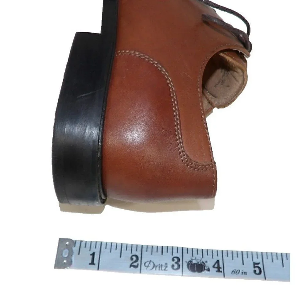 FLORSHEIM brown leather lace up oxford dress shoes men's size 10 D